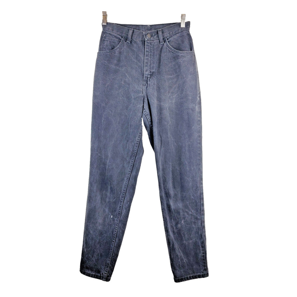 Vintage Gitano 90s Womens High Rise MOM Jeans Distressed Black 26 True Waist